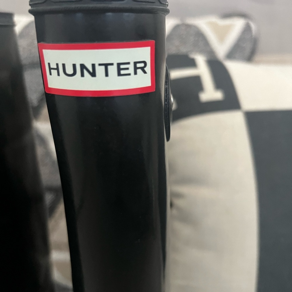 Hunter Tall Black Gloss rain boots
